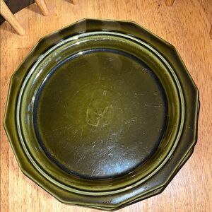 Pfaltzgraff Heritage Green Dinner Plate 10 1/4" 1969-1987 Vintage Set of 3